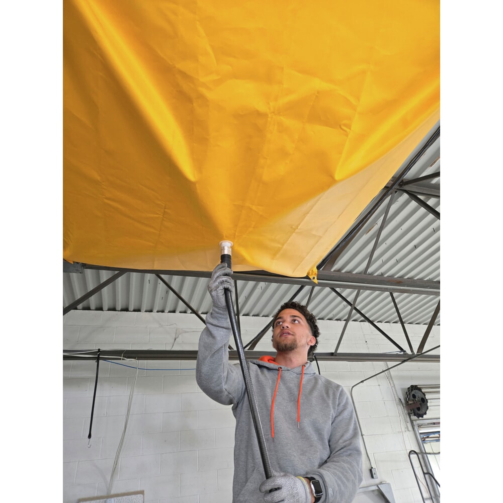 Bâche de rétention des fuites Justrite, L x l 1,5 x 1,5 m, aimants N° de l'image du produit 3 : Bâche de rétention des fuites Justrite, L x l 1,5 x 1,5 m, aimants