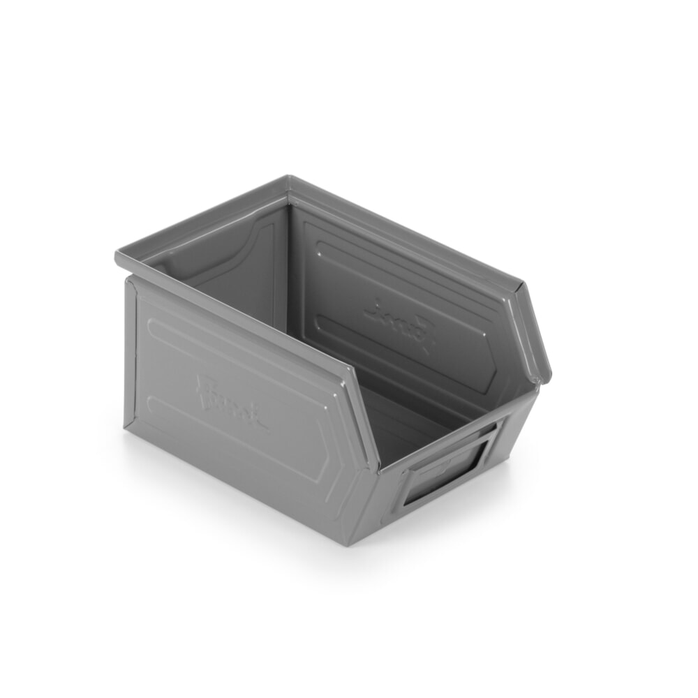 N° de l'image du produit 1 : Bac à bec Fami, haut. x larg. x prof. 130 x 140 x 230 mm, tôle d’acier, gris écureuil, 20 pces/UV