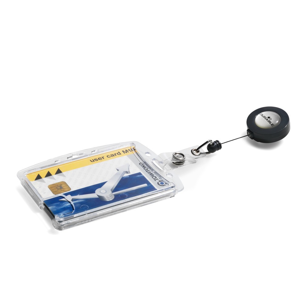Produktabbildung Nr. 2: Porte-badge enrouleur DURABLE pour 2 cartes d’entreprise