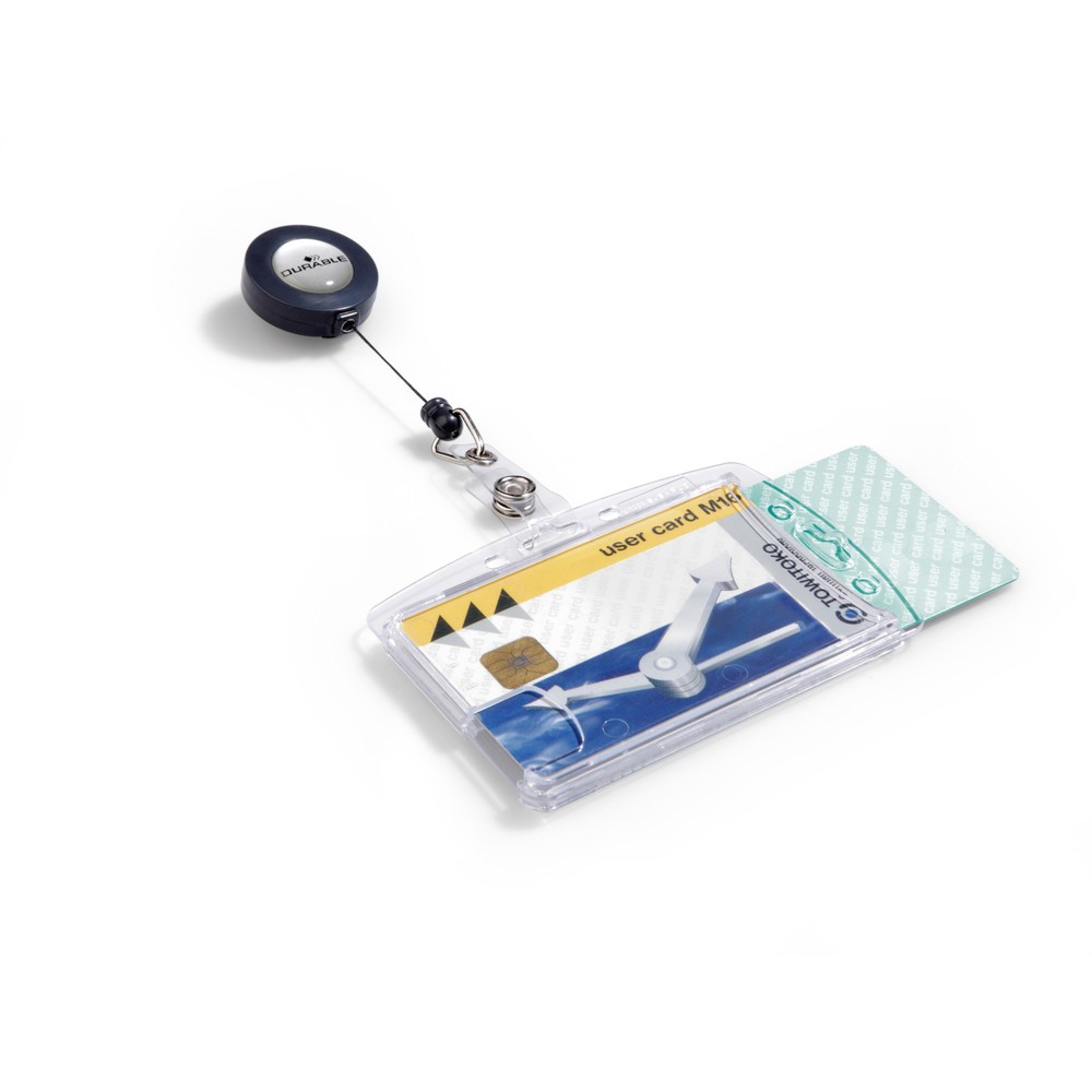Produktabbildung Nr. 1: Porte-badge enrouleur DURABLE pour 2 cartes d’entreprise