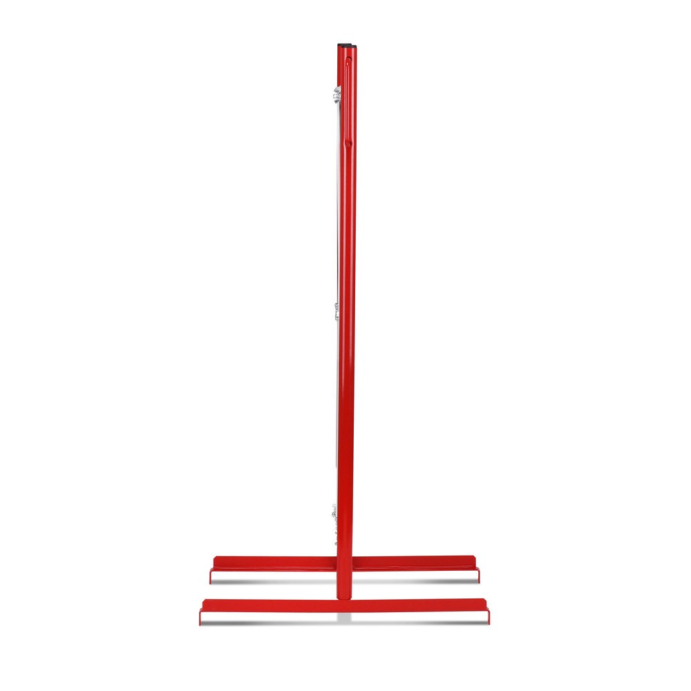N° de l'image du produit 3 : Barrière extensible dancop, pied des deux côtés, largeur 4 000 mm, rouge/blanc