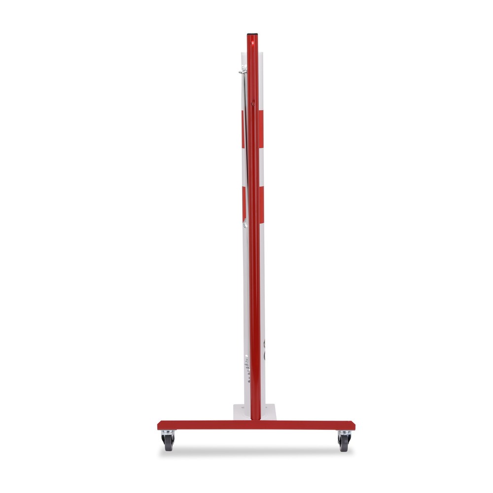 Produktabbildung Nr. 3: Barrière extensible dancop avec potelets, Ø 60 mm, largeur 3 600 mm, rouge/blanc