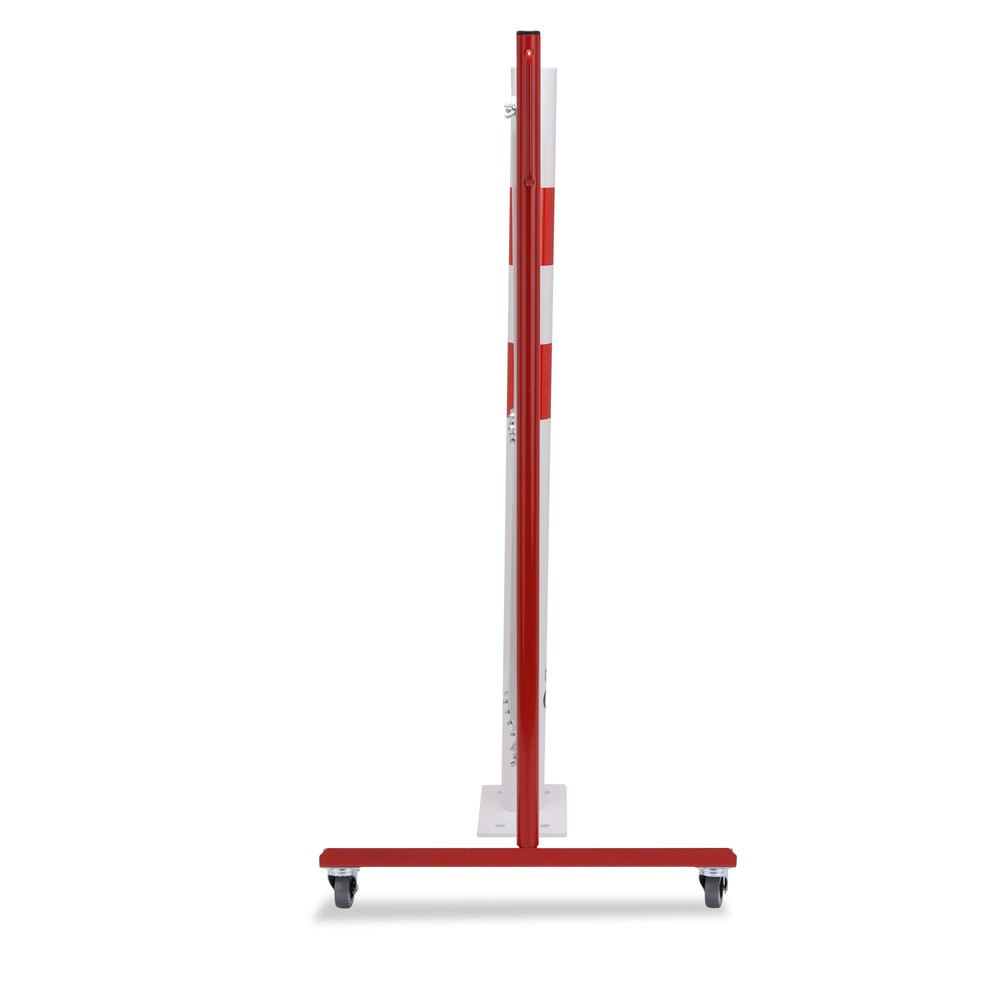 Produktabbildung Nr. 3: Barrière extensible dancop avec potelets, Ø 60 mm, largeur 4 000 mm, rouge/blanc