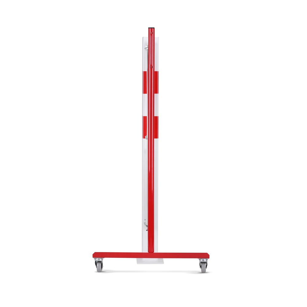 Produktabbildung Nr. 3: Barrière extensible dancop avec potelets, 70 x 70 mm, largeur 3 600, rouge/blanc