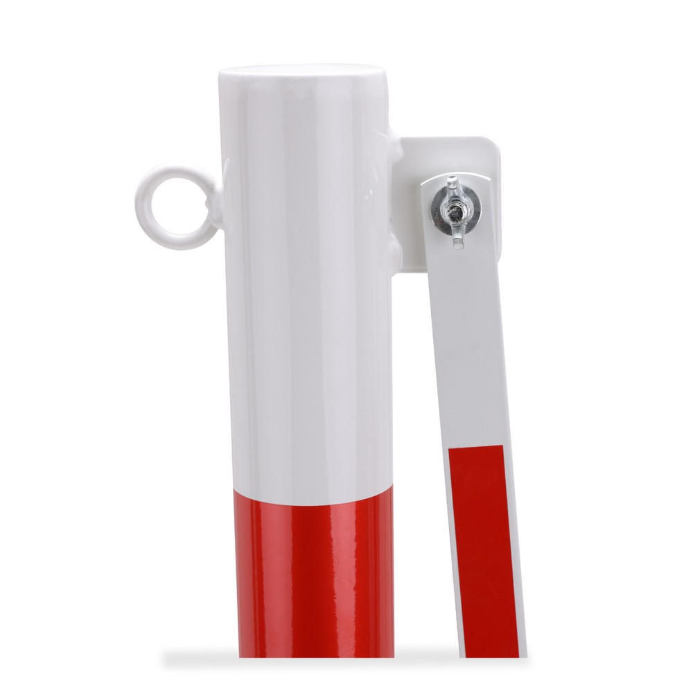 Produktabbildung Nr. 9: Barrière extensible dancop avec potelets, Ø 60 mm, largeur 3 600 mm, rouge/blanc