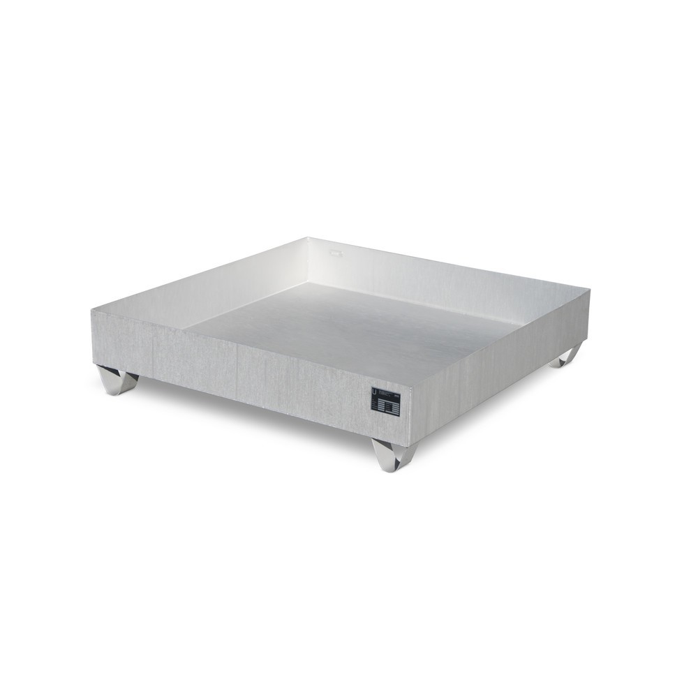 Illustration du produit: Bauer® Bac collecteur en acier inoxydable, H x l x P 285 x 1 200 x 1 200 mm, 4x 200 l