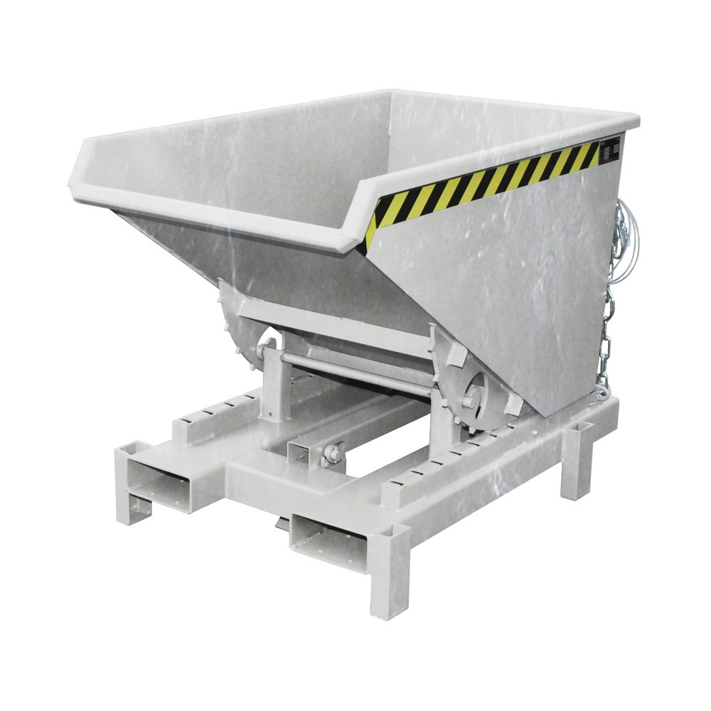 Produktabbildung Nr. 1: Bauer® Benne basculante pour charges lourdes, capacité de charge 4 000 kg, galvanisée, volume 0,3 m³