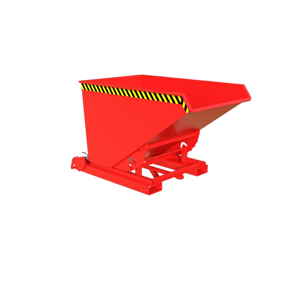 Produktabbildung Nr. 1: Bauer® Benne basculante à copeaux pour trains de remorques, peinte, volume 1,2 m³, RAL 3000 rouge feu