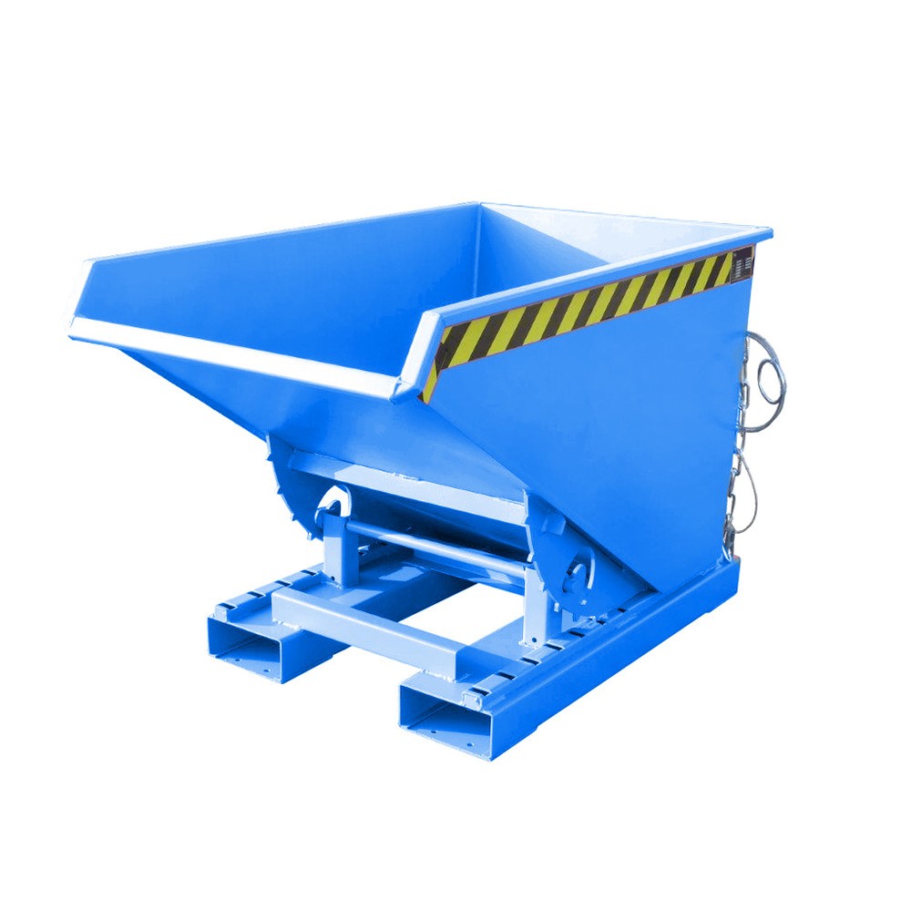 Produktabbildung Nr. 1: Bauer® Benne basculante avec mécanisme d'aide au basculement, peint, volume 0,3 m³, RAL 5012 bleu clair