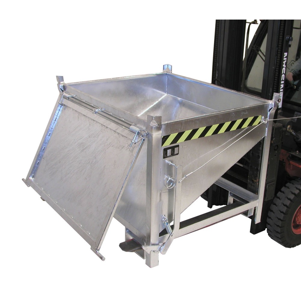 Produktabbildung Nr. 1: Bauer® Conteneur silo avec clapet, galvanisé, capacité de charge 750 kg, volume 0,5 m³