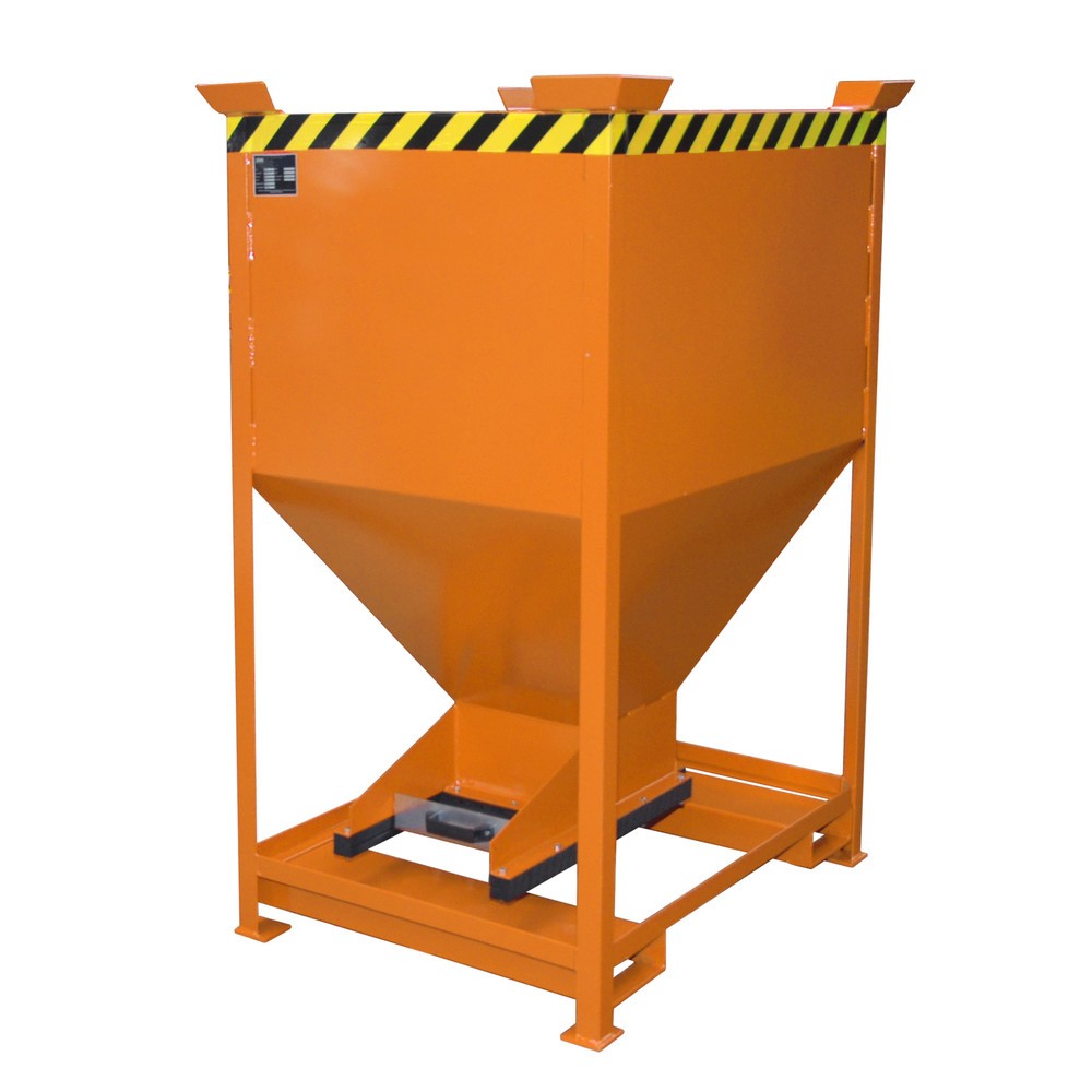 Produktabbildung Nr. 1: Bauer® Silo avec fermeture coulissante + entrées de fourche, peint, volume 0,6 m², RAL 2000 orangé jaune