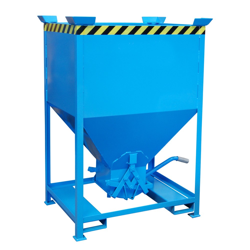 Produktabbildung Nr. 1: Bauer® Silo avec fermeture en ciseaux + entrées de fourche, peint, volume 0,6 m², RAL 5012 bleu clair