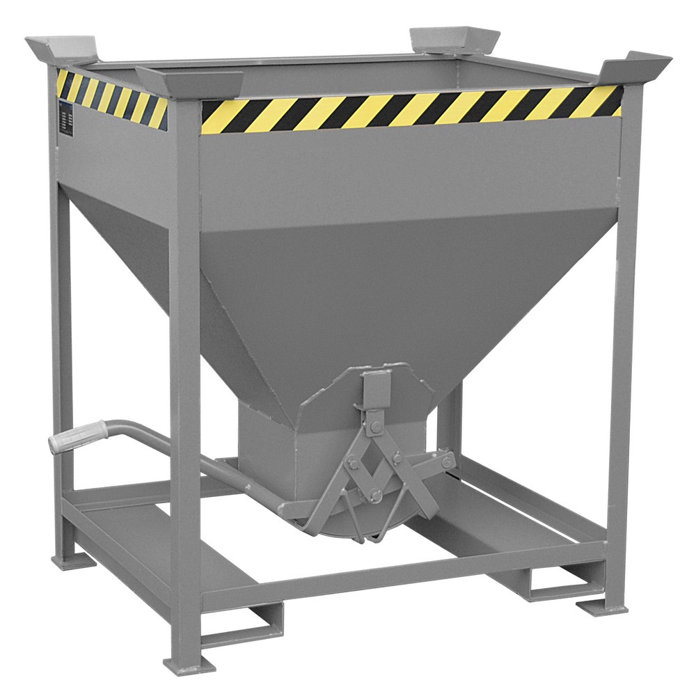 Produktabbildung Nr. 1: Bauer® Silo avec fermeture en ciseaux + entrées de fourche, peint, volume 0,375 m², RAL 7005 gris souris