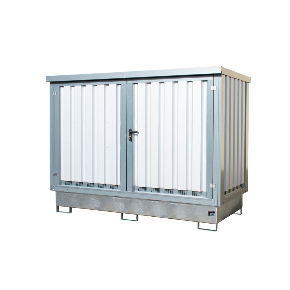 Produktabbildung Nr. 1: Bauer® depot voor gevaarlijke stoffen GD-E/IBC, voor 2 x IBC, incl. lekbak, verzinkt
