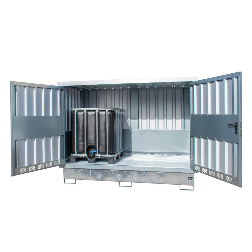 Produktabbildung Nr. 2: Bauer® depot voor gevaarlijke stoffen GD-E/IBC, voor 2 x IBC, incl. lekbak, verzinkt