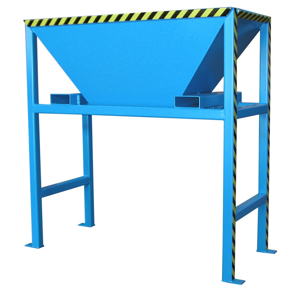 Produktabbildung Nr. 1: Bauer® Entonnoir de remplissage pour sacs de transport BIG BAG, H x l x P 2 050 x 1 980 x 980 mm, RAL 5012 bleu clair