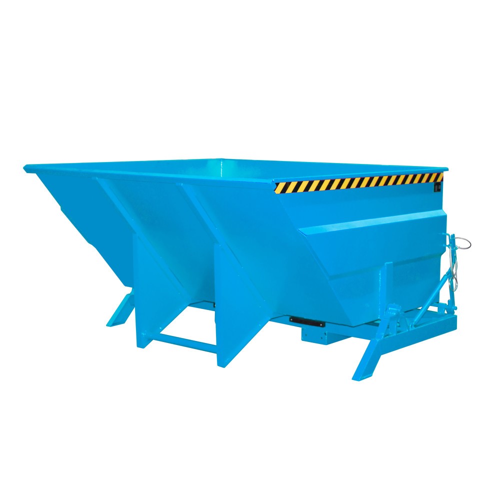 Productafbeelding nr. 1: Bauer® Kantelbak, groot volume, gelakt, volume 3 m³, RAL 5012 lichtblauw