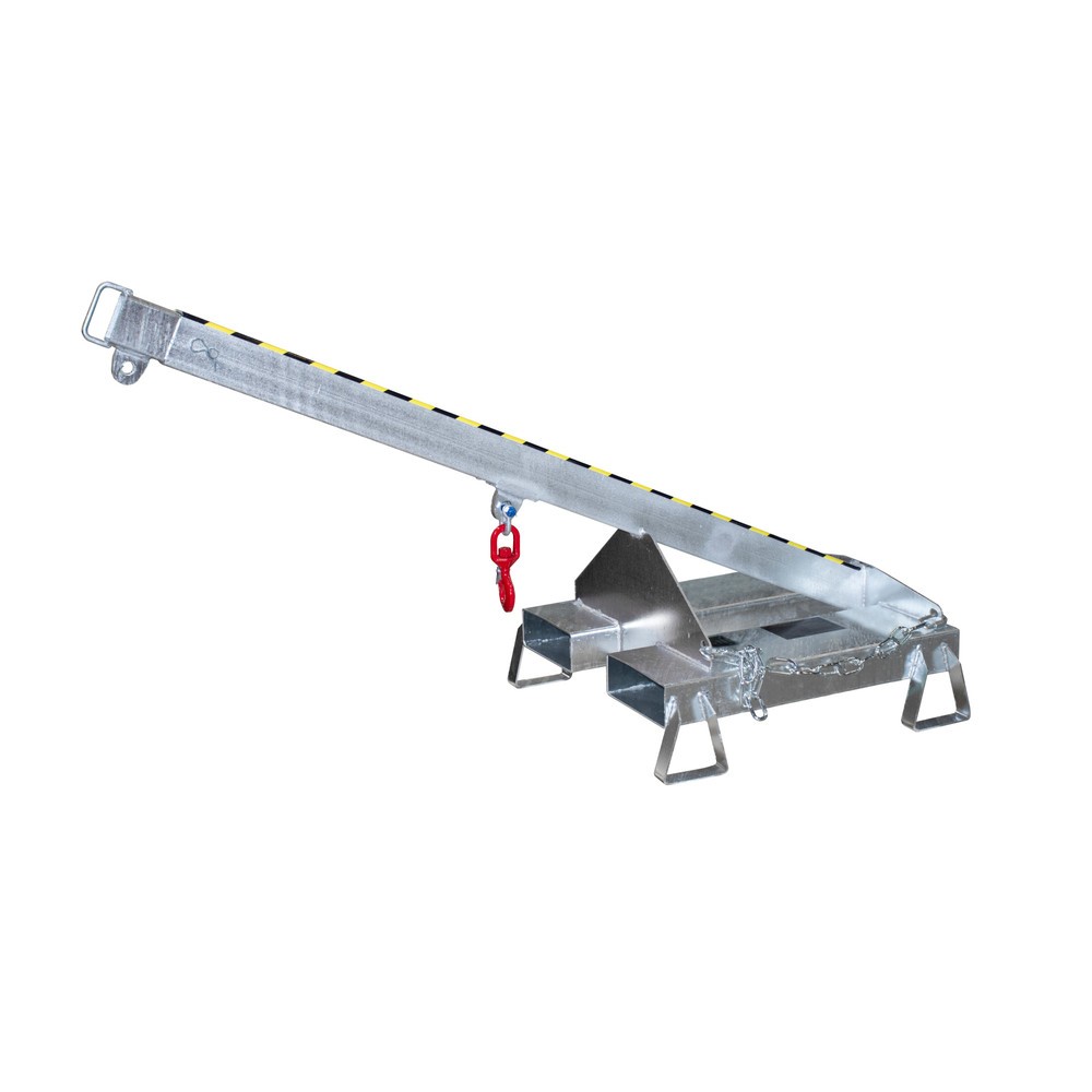 Produktabbildung Nr. 1: Bauer® Lastarm model 3, telescopisch, 2 haakposities, basislengte 1.600 mm, cap. 1.000 kg, verzinkt