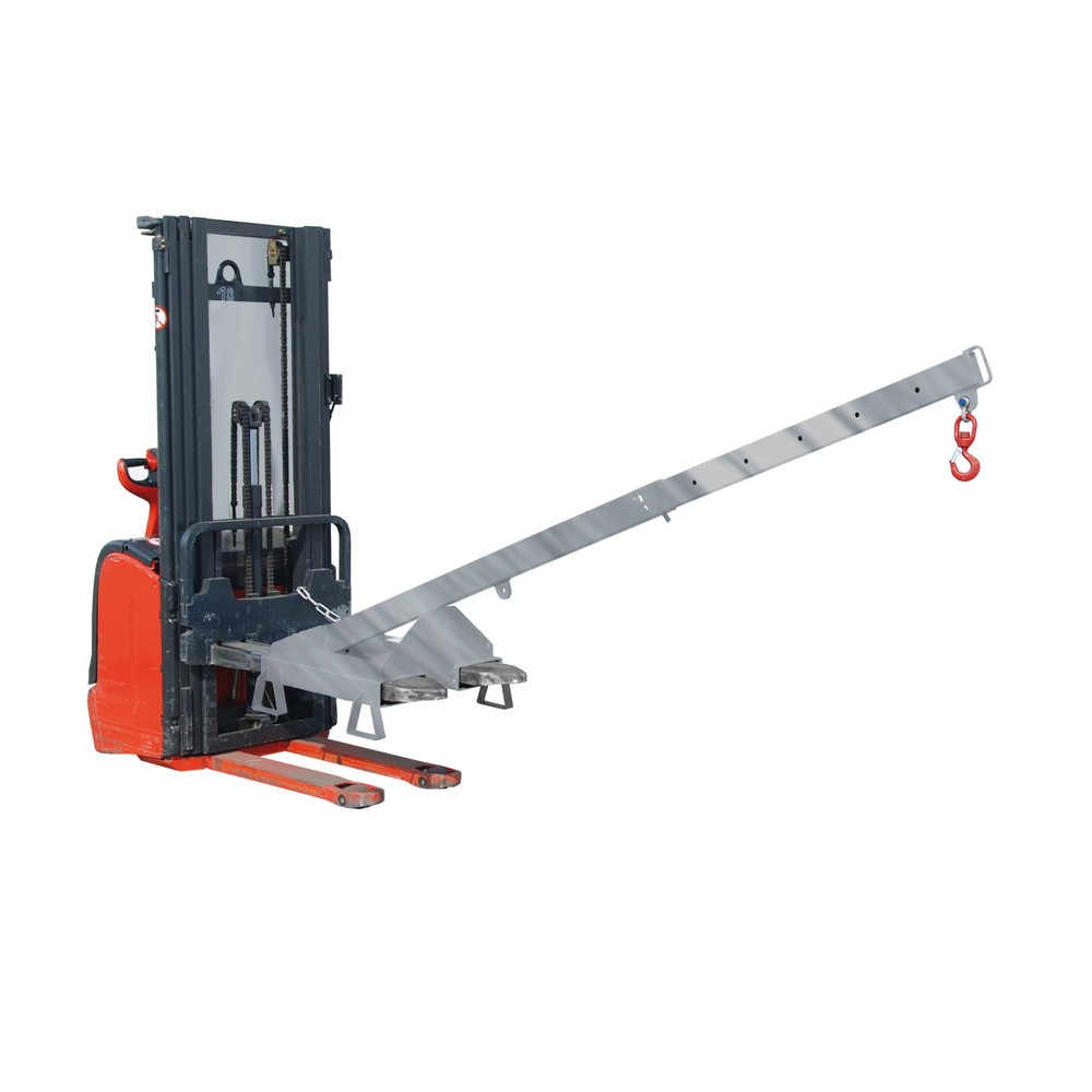 Produktabbildung Nr. 2: Bauer® Lastarm model 3, telescopisch, 2 haakposities, basislengte 1.600 mm, cap. 1.000 kg, verzinkt