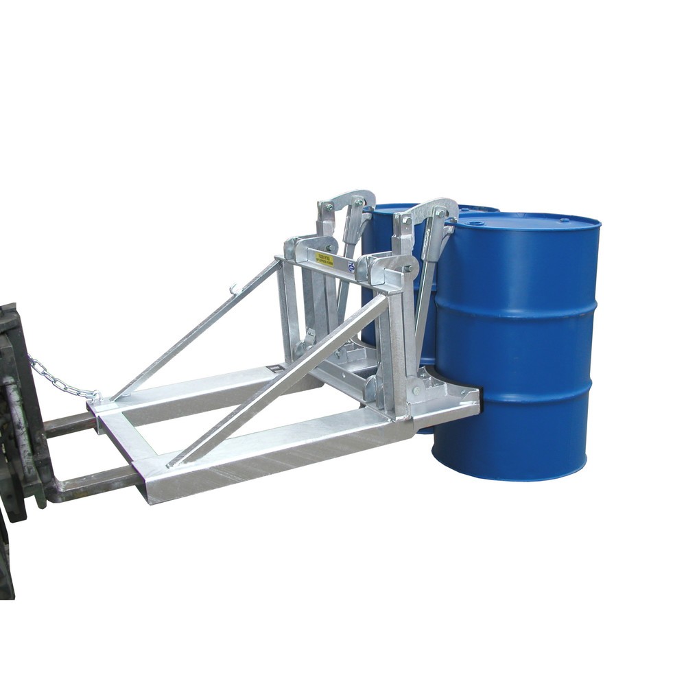 N° de l'image du produit 3 : Bauer® Pince à fûts, fûts à bonde en acier et en plastique, capacité de charge 1 600 kg, galvanisé à chaud
