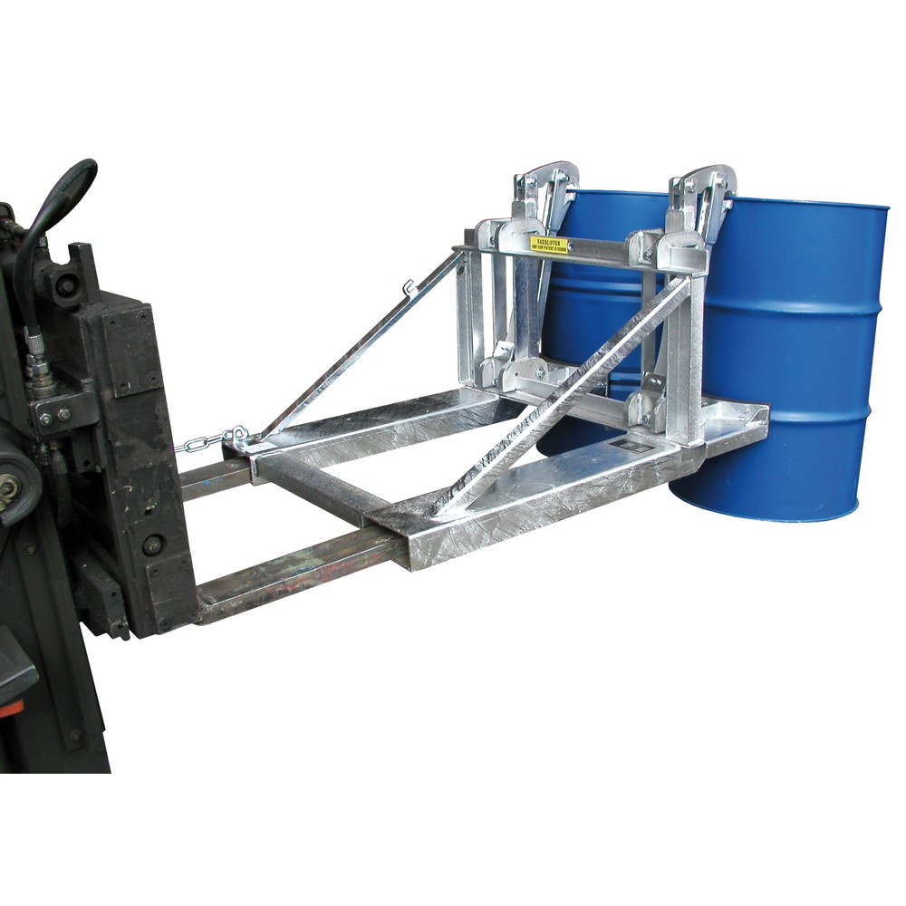 N° de l'image du produit 4 : Bauer® Pince à fûts, fûts à bonde en acier et en plastique, capacité de charge 1 600 kg, galvanisé à chaud