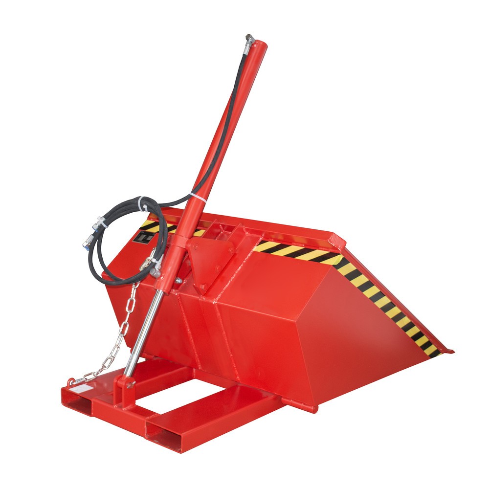 Product afbeelding: Bauer® Schop voor heftruck, hydraulisch, gelakt, volume 0,5 m³, vuurrood