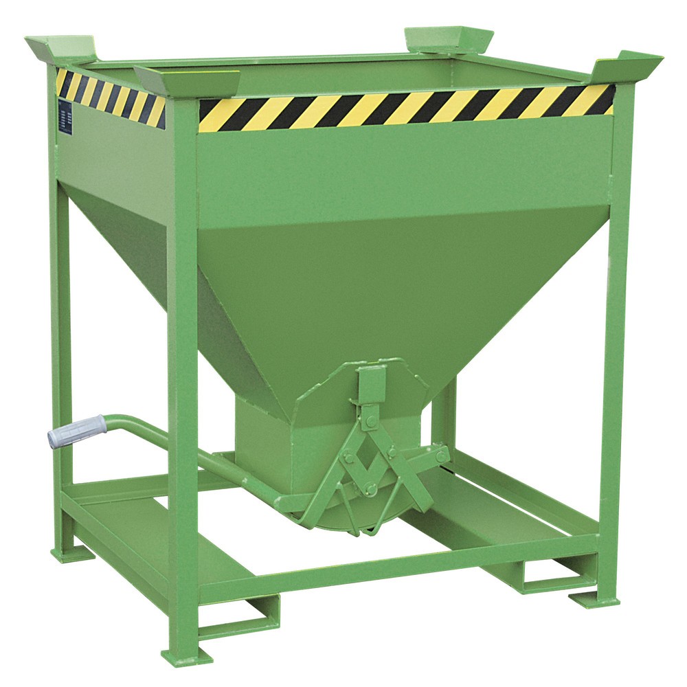 Product afbeelding: Bauer® Silobak, met schaarsluiting + vorkkokers, gelakt, volume 0,375 m³, RAL 6011 resedagroen