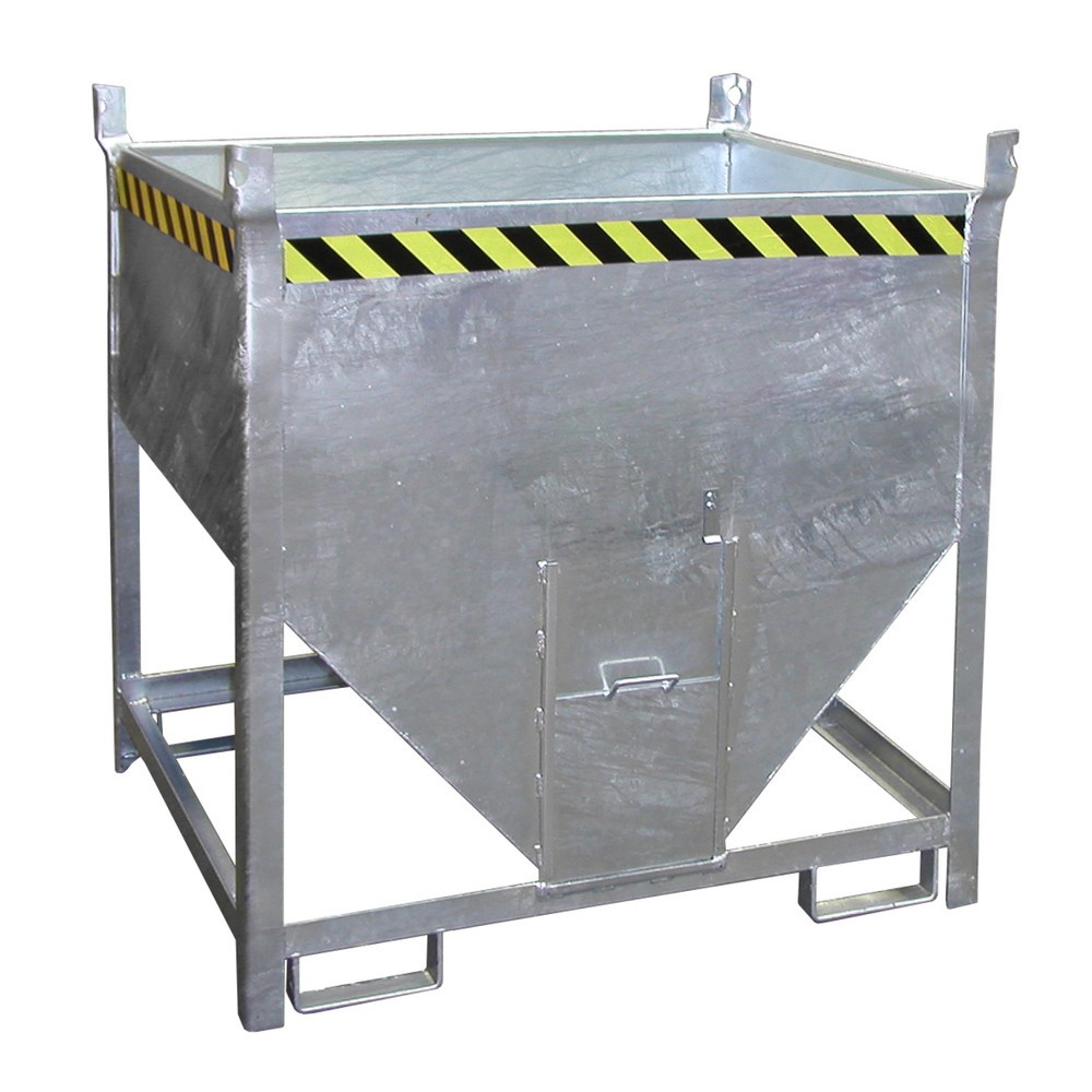 Produktabbildung Nr. 1: Bauer® silocontainer met schuifsluiting, verzinkt, draagvermogen 1.000 kg, volume 0,75 m³