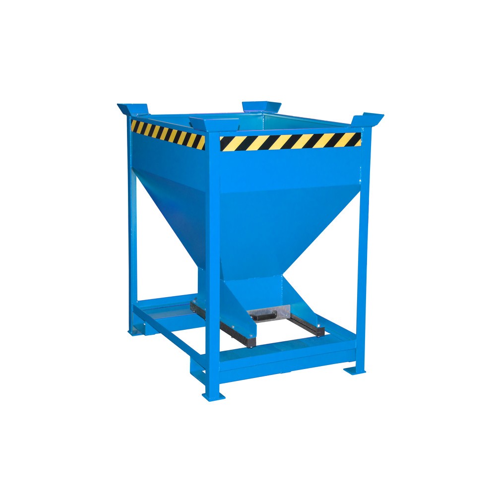 Produktabbildung Nr. 1: Bauer® Silobak, met schuifsluiting + vorkkokers, gelakt, volume 0,375 m³, RAL 5012 lichtblauw