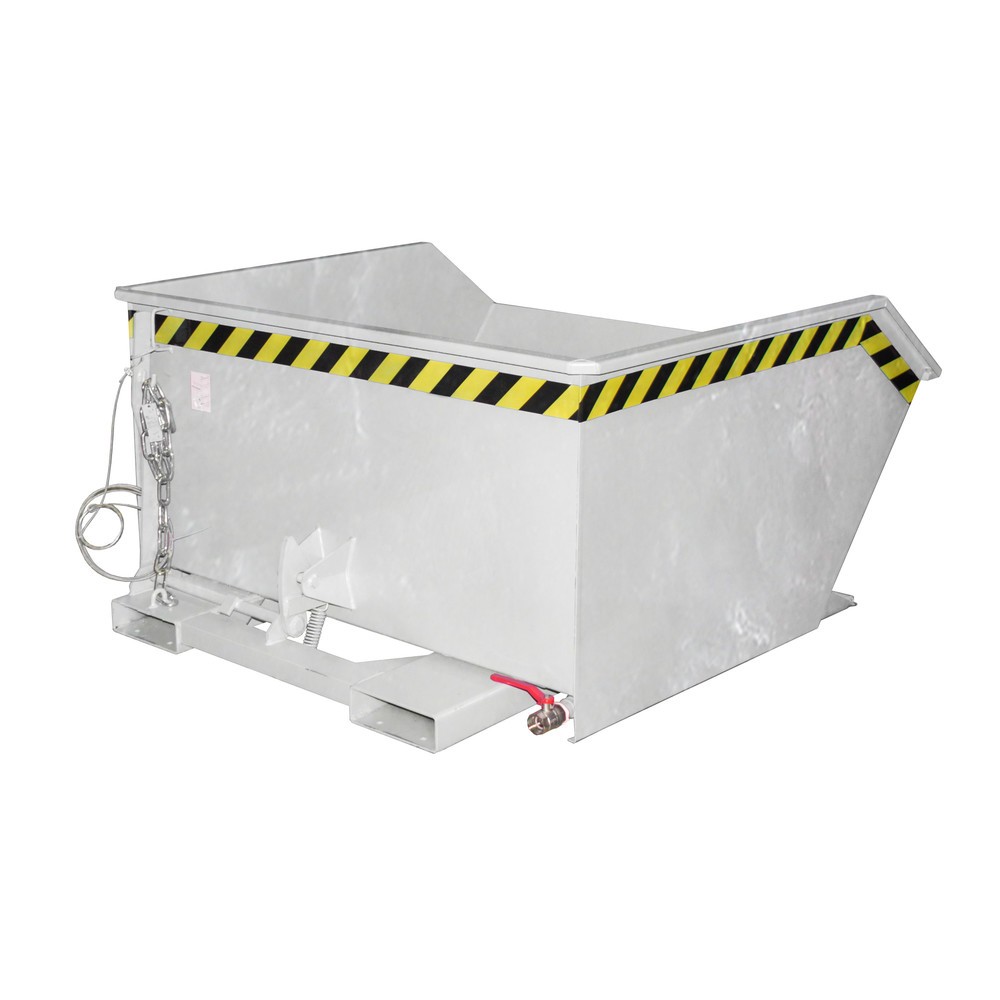 Produktabbildung Nr. 1: Bauer® spaander-kantelbak, geperforeerde tussenplaat, verzinkt, draagvermogen 1.000 kg, volume 0,75 m³