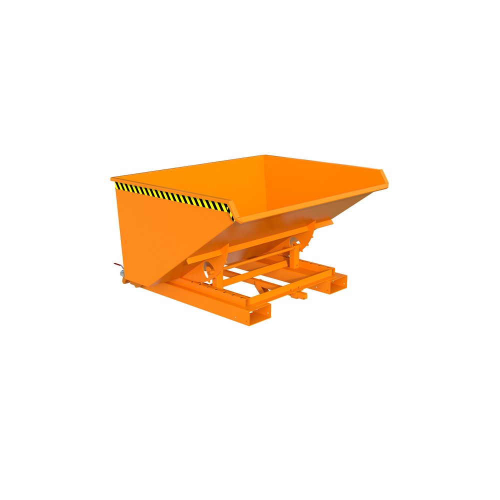 Produktabbildung Nr. 1: Bauer® Spaander-kantelbak met afrolmechanisme, gelakt, volume 0,9 m³, RAL 2000 geeloranje