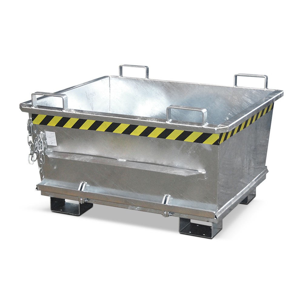 Produktabbildung Nr. 1: Bauer® stapelbare bodemklepcontainer, verzinkt, volume 0,5 m³