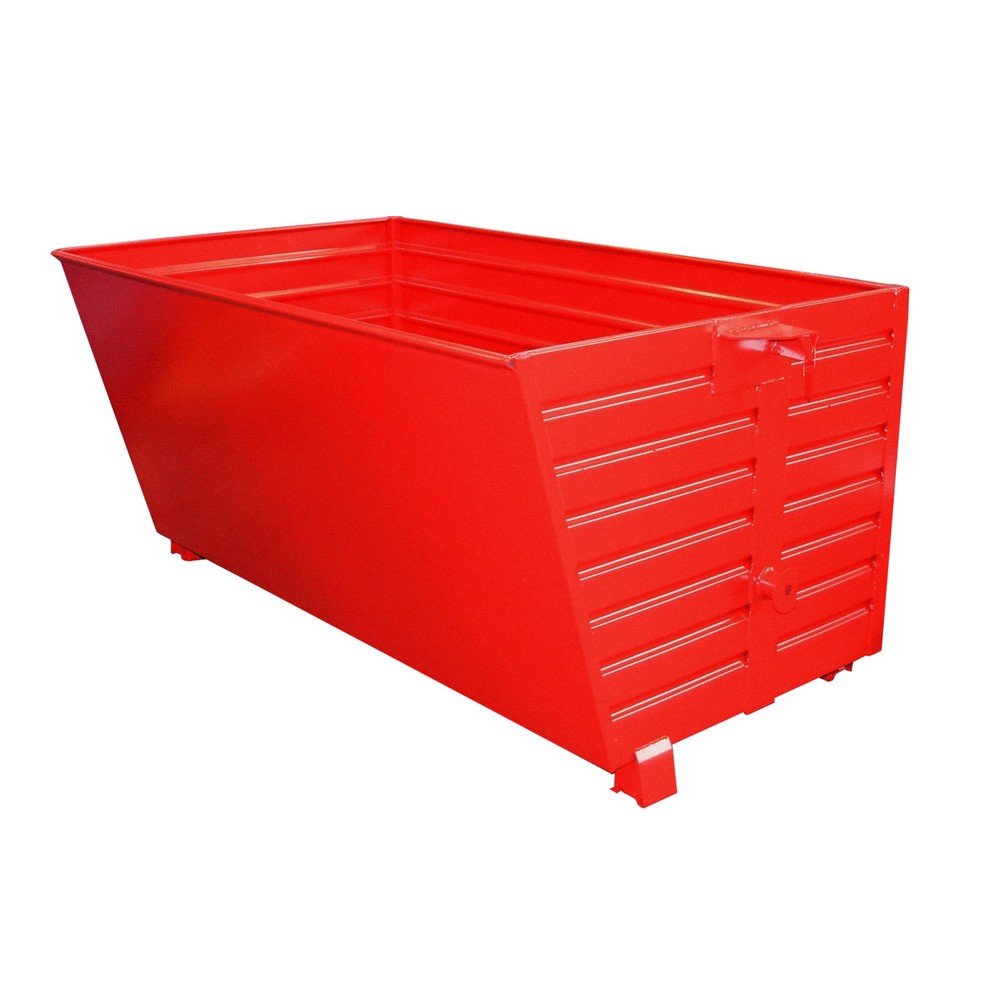 Produktabbildung Nr. 1: Bauer® Stapelbare kantelbak, gelakt, volume 2 m³, RAL 3000 vuurrood