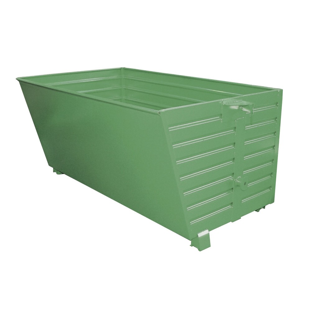 Produktabbildung Nr. 1: Bauer® Stapelbare kantelbak, gelakt, volume 2 m³, RAL 6011 resedagroen