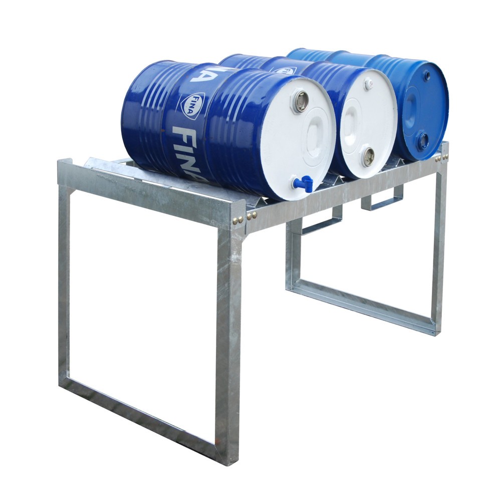 Produktabbildung Nr. 2: Bauer® Système de rayonnage à fûts modulaire, H x l x P 780 x 1 310 x 800 mm, pour 3 fûts à 60 l