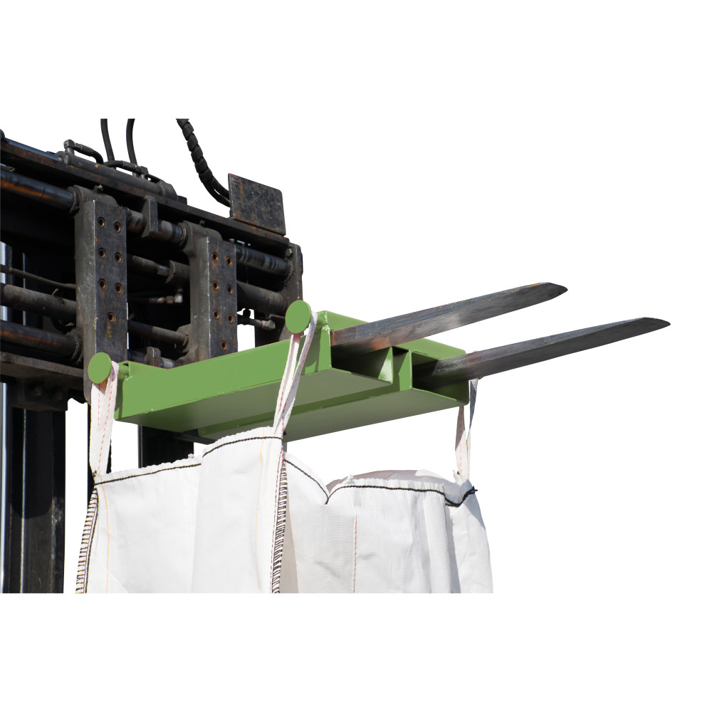 N° de l'image du produit 1 : Bauer® Traverse de levage pour Big-Bag, spécial chariot, capacité de charge 1 000 kg, peinte, vert réséda