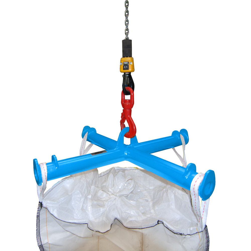Produktabbildung Nr. 2: Bauer® Traverse voor BIG BAG, hijsopname, cap. 2.000 kg, gelakt, RAL 5012 lichtblauw