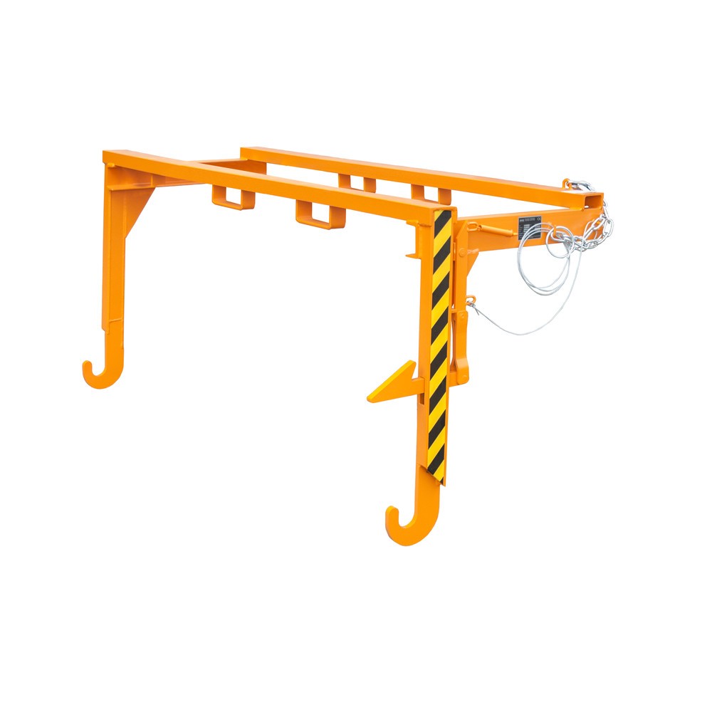 Product afbeelding: Bauer® Traverse voor stapelbare kantelbakken, volume 2 m³, RAL 2000 geeloranje