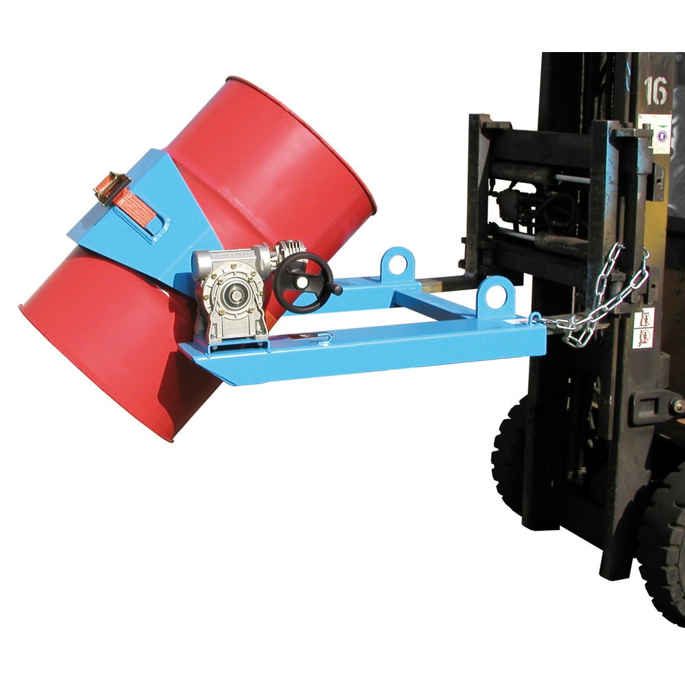 Produktabbildung Nr. 1: Bauer® Vatenkantelaar, cap. 300 kg, voor vat-Ø 350-600 mm, zwengel, RAL 5012 lichtblauw