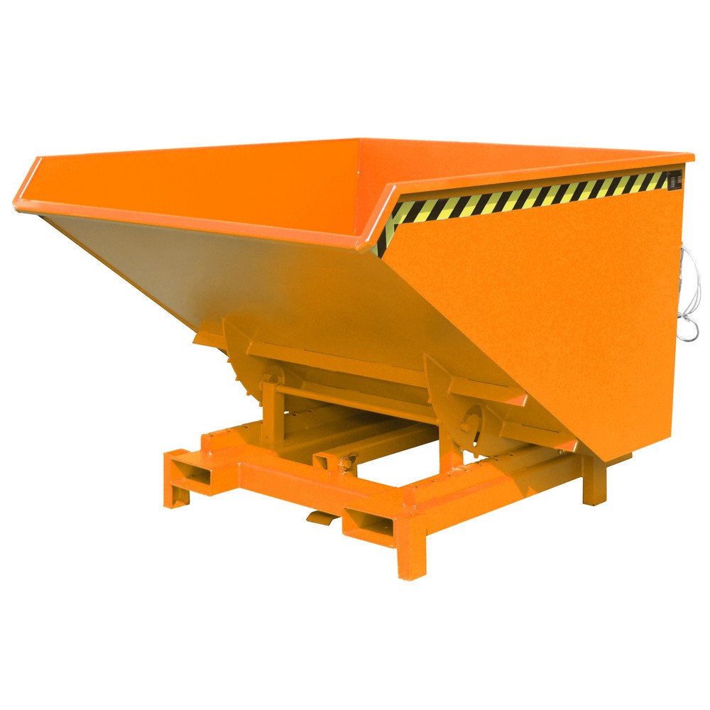 Produktabbildung Nr. 1: Bauer® Zwaarlastkantelbak, capaciteit 4.000 kg, gelakt, volume 2,1 m³, RAL 2000 geeloranje