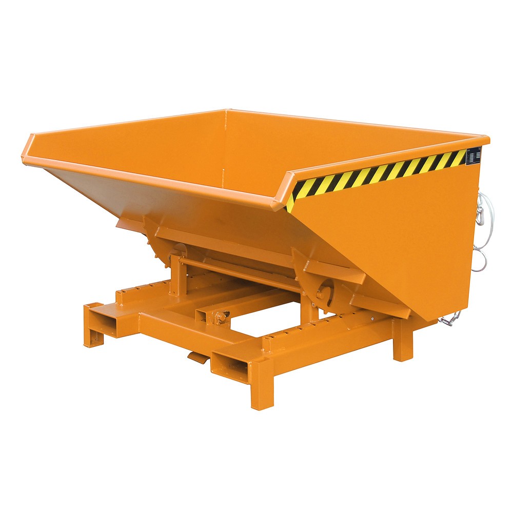 Productafbeelding nr. 1: Bauer® Zwaarlastkantelbak, capaciteit 4.000 kg, gelakt, volume 0,9 m³, RAL 2000 geeloranje