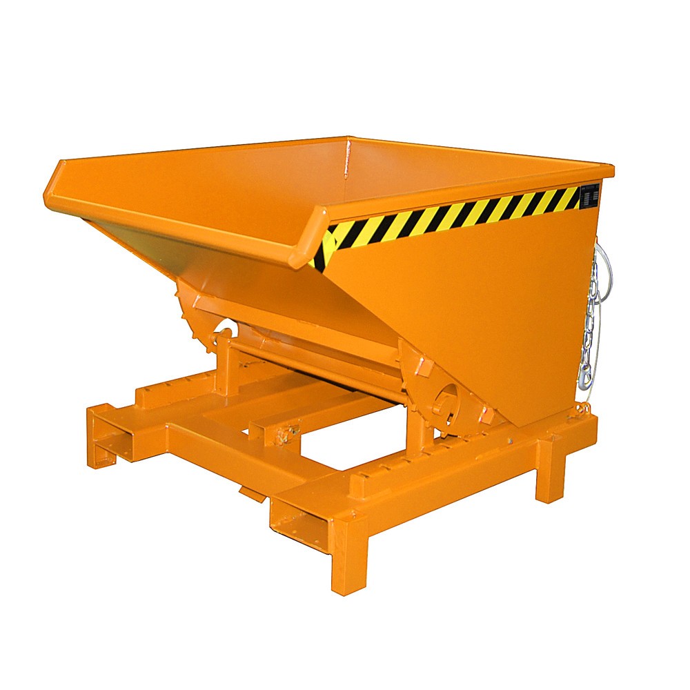 Produktabbildung Nr. 1: Bauer® Zwaarlastkantelbak, capaciteit 4.000 kg, gelakt, volume 0,6 m³, RAL 2000 geeloranje