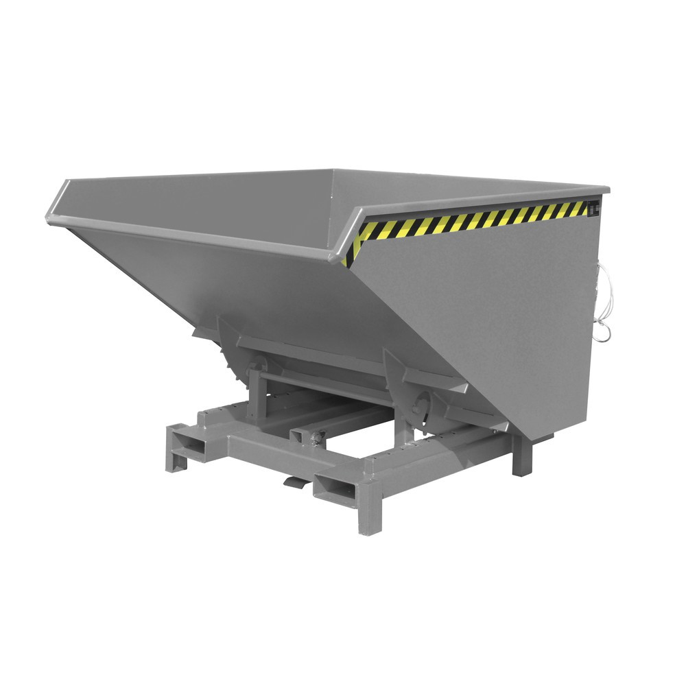 Produktabbildung Nr. 1: Bauer® Zwaarlastkantelbak, capaciteit 4.000 kg, gelakt, volume 1,7 m³, RAL 7005 muisgrijs