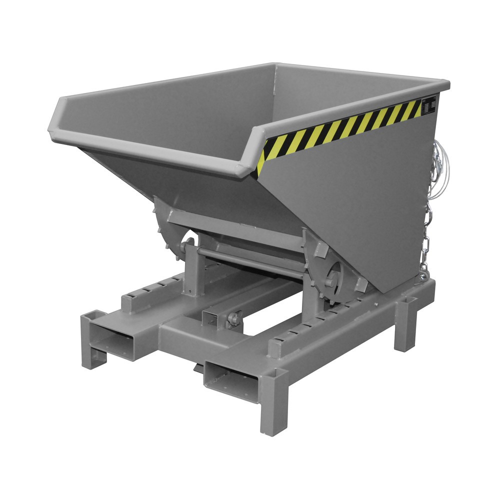Produktabbildung Nr. 1: Bauer® Zwaarlastkantelbak, capaciteit 4.000 kg, gelakt, volume 0,3 m³, RAL 7005 muisgrijs