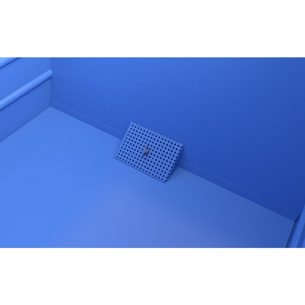 N° de l'image du produit 2 : Benne à copeaux empilable Bauer® BSS 55, peinte, bleu clair