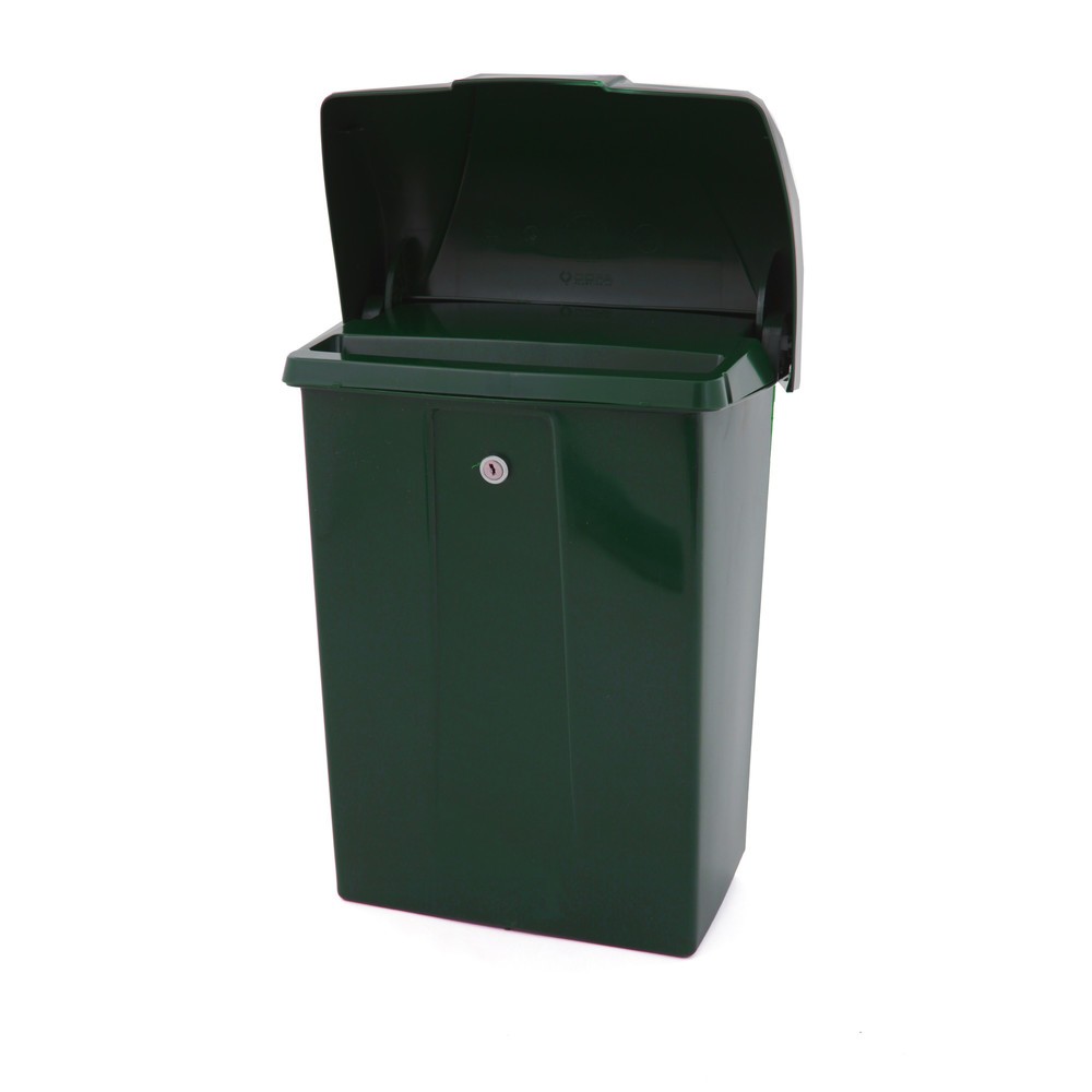 Produktabbildung Nr. 2: Boîte aux lettres en plastique avec couvercle de protection, verrouillable, vert