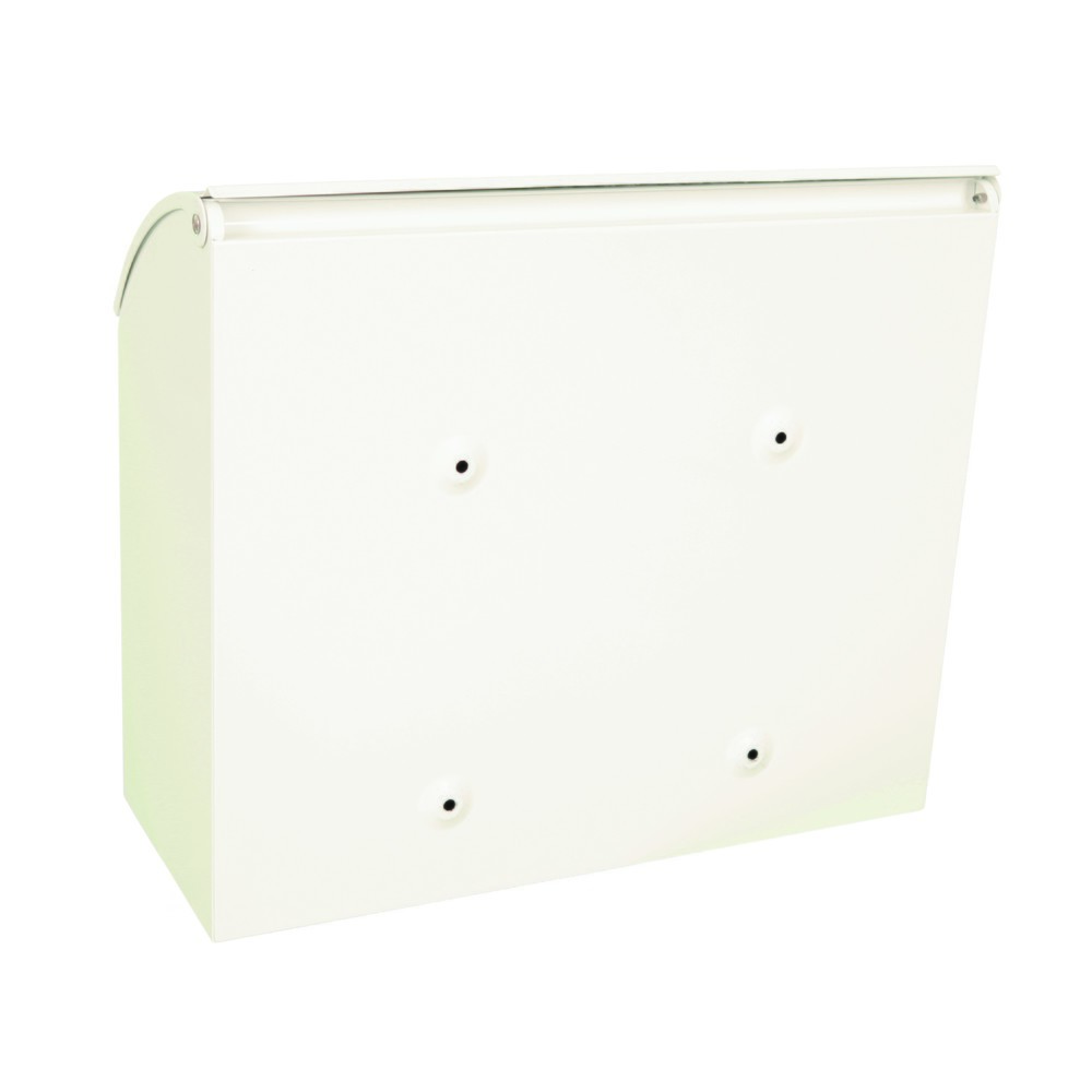 N° de l'image du produit 4 : Boîte aux lettres murale Denian, en acier galvanisé, avec serrure à cylindre, blanc