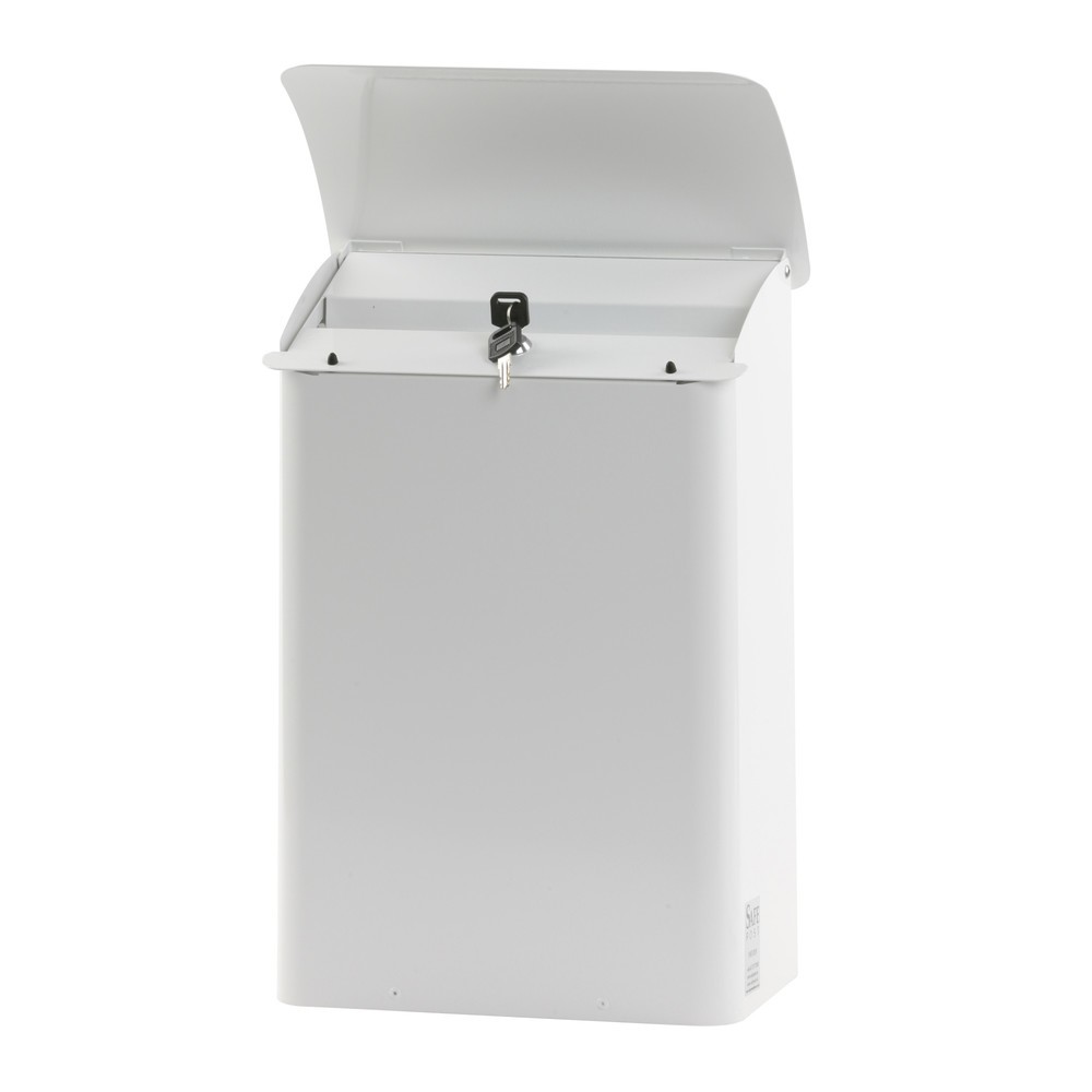 Produktabbildung Nr. 2: Boîte aux lettres murale, L x l x h 180 x 290 x 425 mm, avec ouverture d’insertion verrouillable, blanc