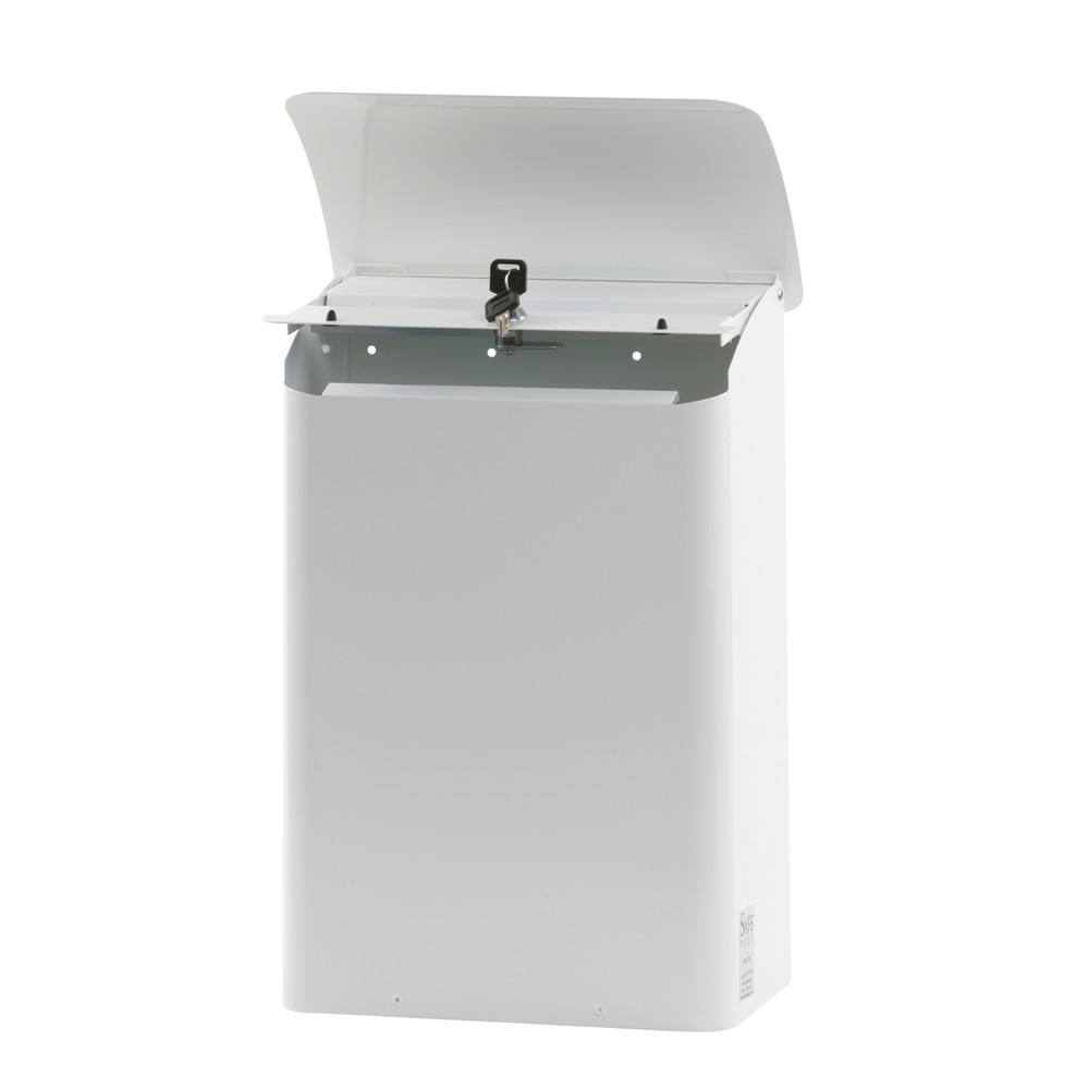 Produktabbildung Nr. 3: Boîte aux lettres murale, L x l x h 180 x 290 x 425 mm, avec ouverture d’insertion verrouillable, blanc