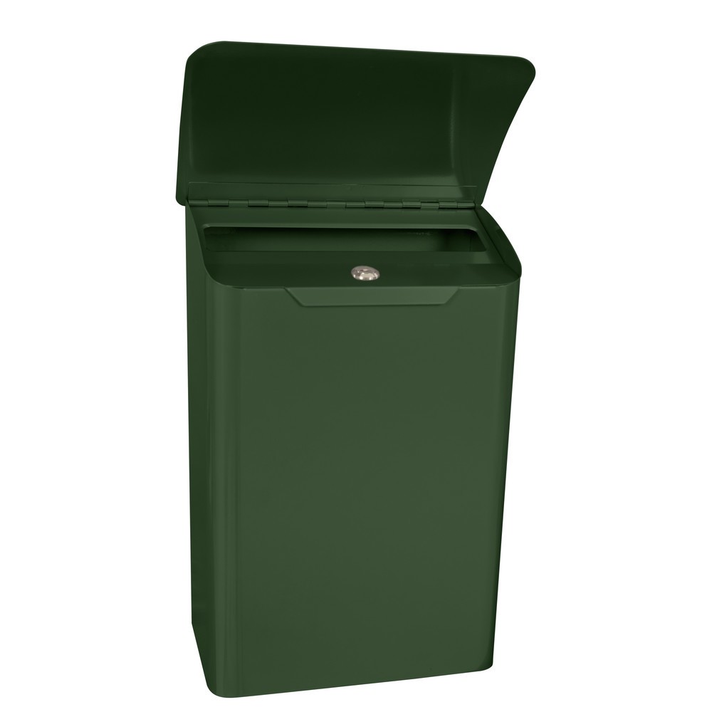 N° de l'image du produit 2 : Boîte aux lettres murale Denian, en acier galvanisé, avec serrure à cylindre, vert